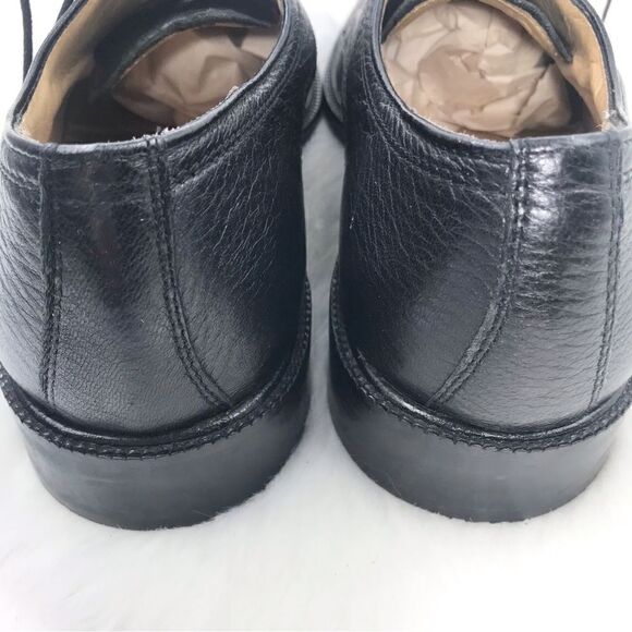 Vito Rufolo Black Soft Italian Leather Lace Up Dress Shoes